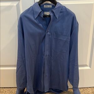 John W. Nordstrom Blue Casual Button Down Shirt Classic Fit